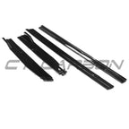 VOLKSWAGEN GOLF R/GTD/GTI MK7/7.5 2014-2020 GLOSS BLACK SIDE SKIRTS