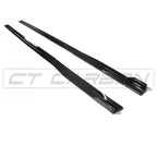 VOLKSWAGEN GOLF R/GTD/GTI MK7/7.5 2014-2020 GLOSS BLACK SIDE SKIRTS