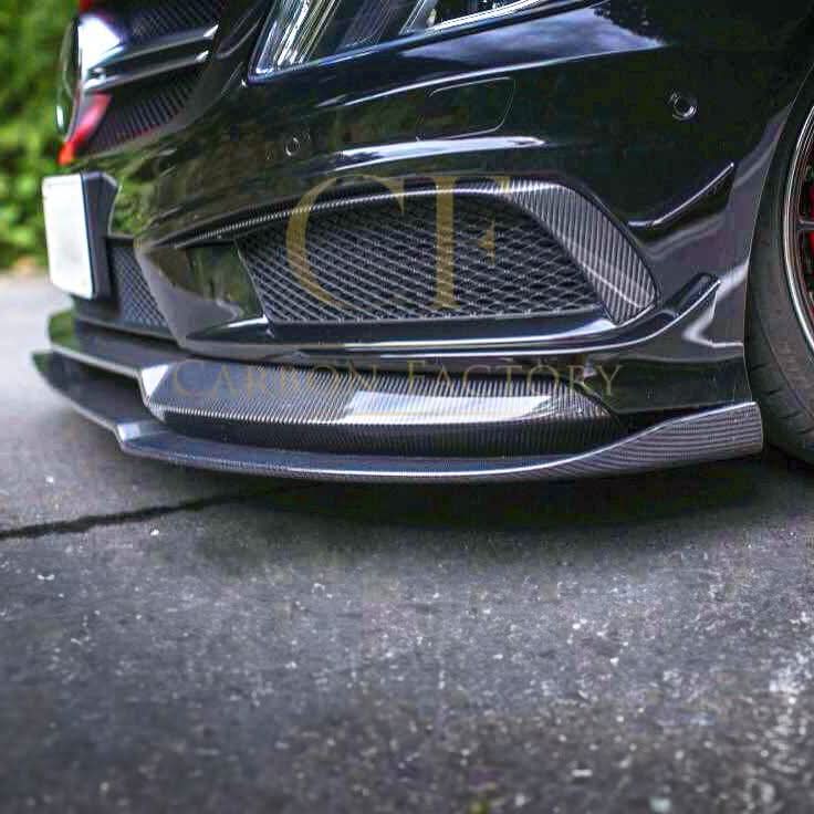 VRS Style Carbon Fibre Front Splitter for Mercedes Benz W176 A Class & A45 13-15