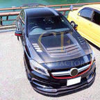 VRS Style Carbon Fibre Front Splitter for Mercedes Benz W176 A Class & A45 13-15