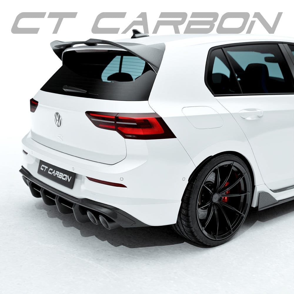 VW GOLF MK8/MK8.5 R 2020+ CARBON FIBRE DIFFUSER - CT DESIGN