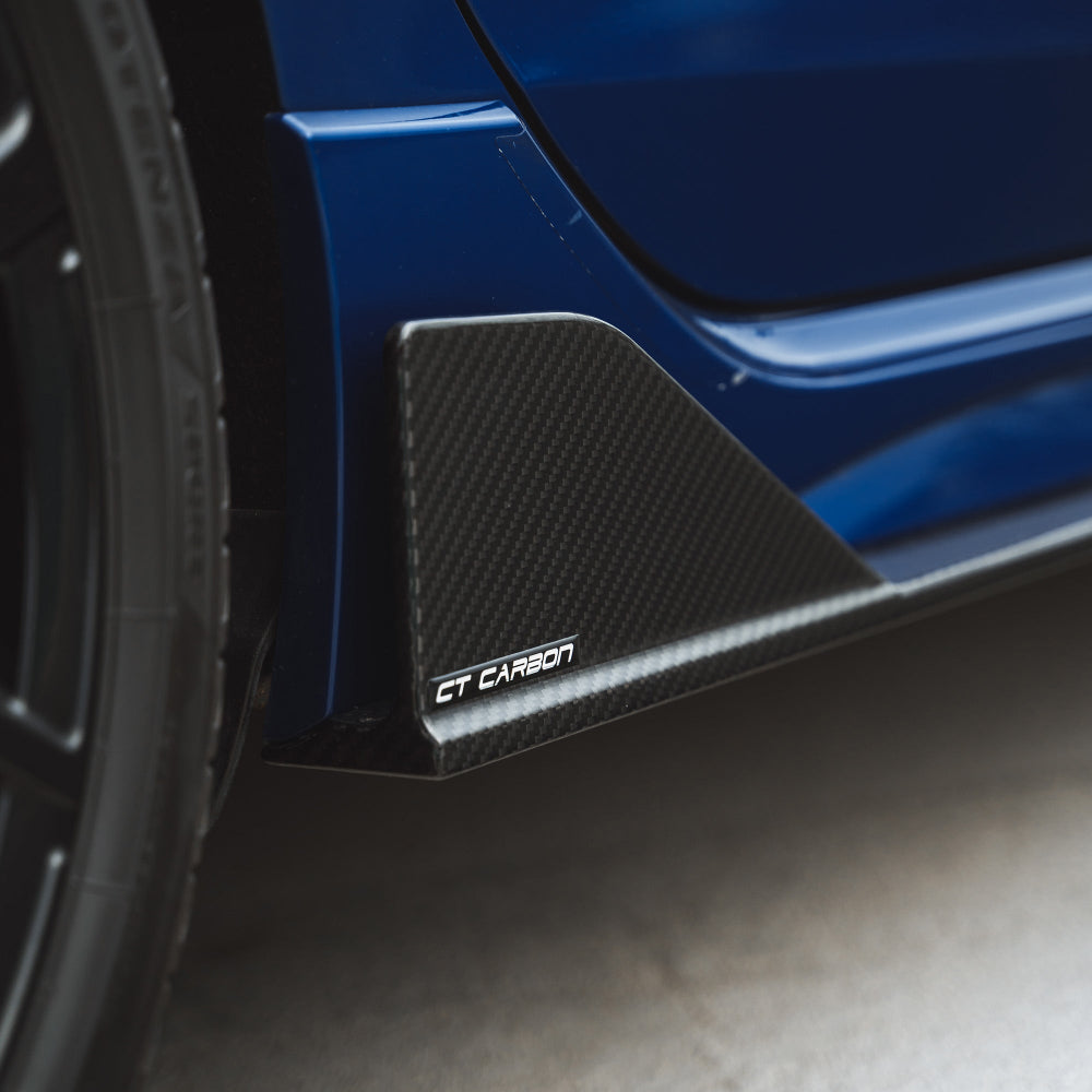 VW GOLF MK8/MK8.5 R/CS CARBON FIBRE SIDE SKIRTS - CT DESIGN