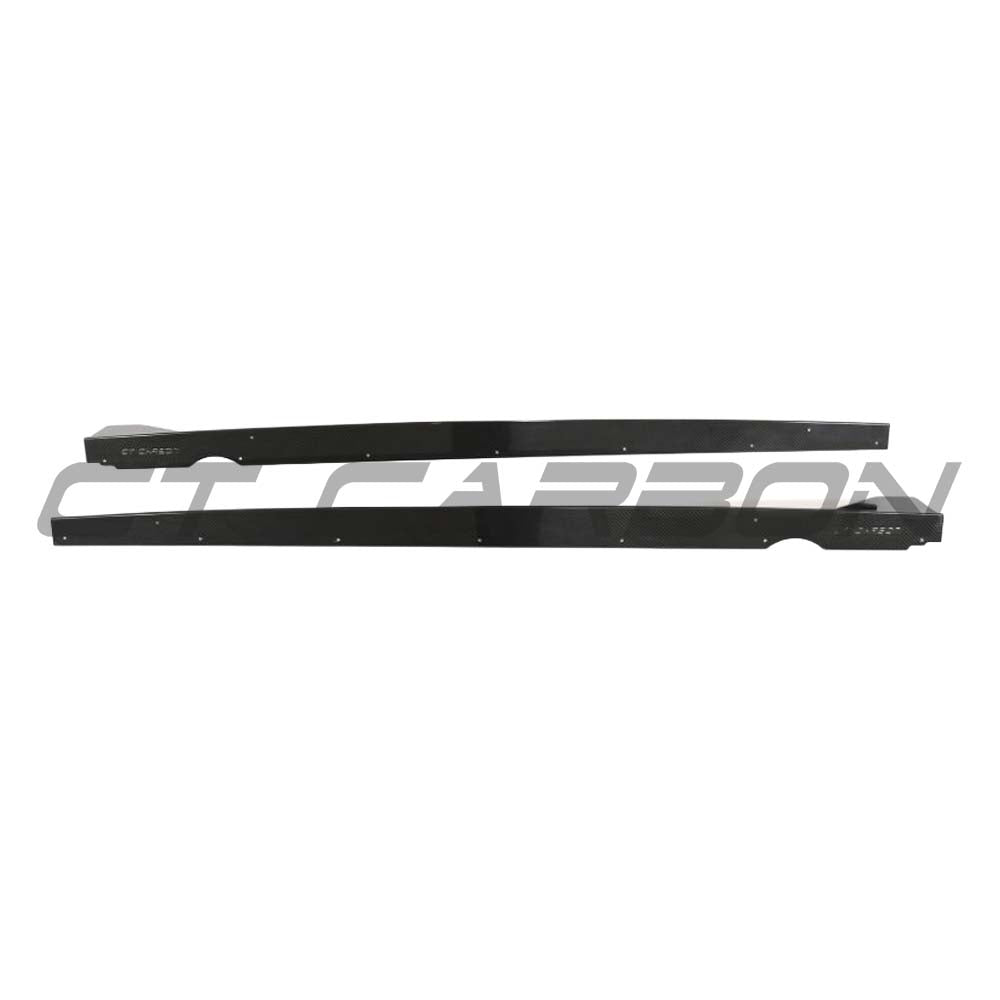 VW GOLF MK8/MK8.5 R/CS CARBON FIBRE SIDE SKIRTS - CT DESIGN