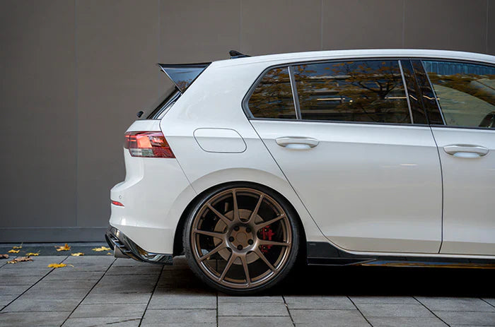 VW GOLF GTI MK8 EVO-1 GLOSS BLACK REAR DIFFUSER BY ZAERO (2020+)