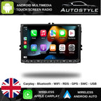 VW / Seat / Skoda UNIVERSAL Apple Carplay / Android Auto 9" Stereo Upgrade