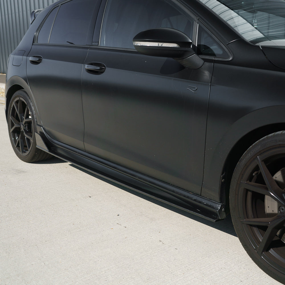VW GOLF MK8/MK8.5 R/CS CARBON FIBRE SIDE SKIRTS - CT DESIGN