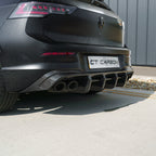 VW GOLF MK8/MK8.5 R/CS 2020+ CARBON FIBRE DIFFUSER - CT DESIGN