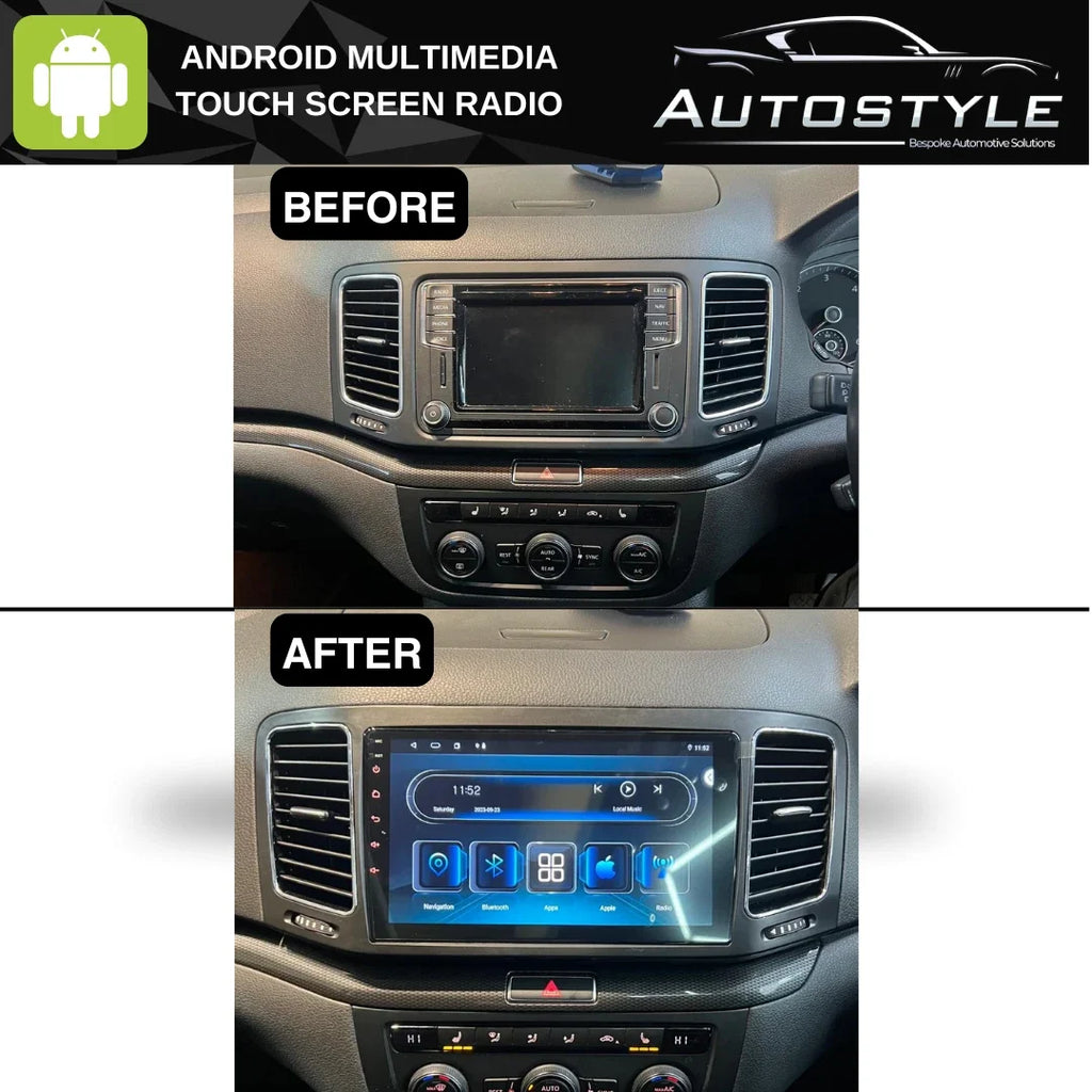 VW Sharan Apple Carplay / Android Auto 9" Stereo Upgrade 2010-2022