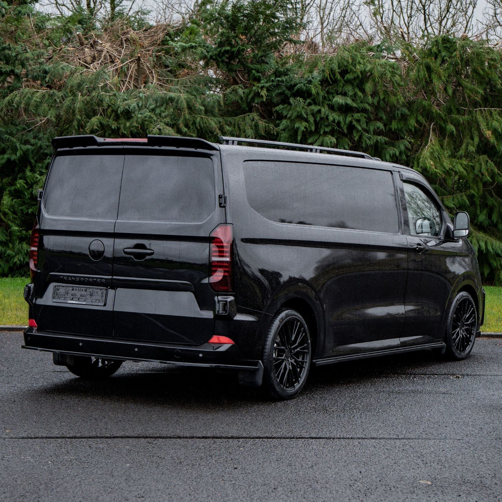 Barn Door V1 Spoiler In Gloss Black For Volkswagen Transporter T7 2025+