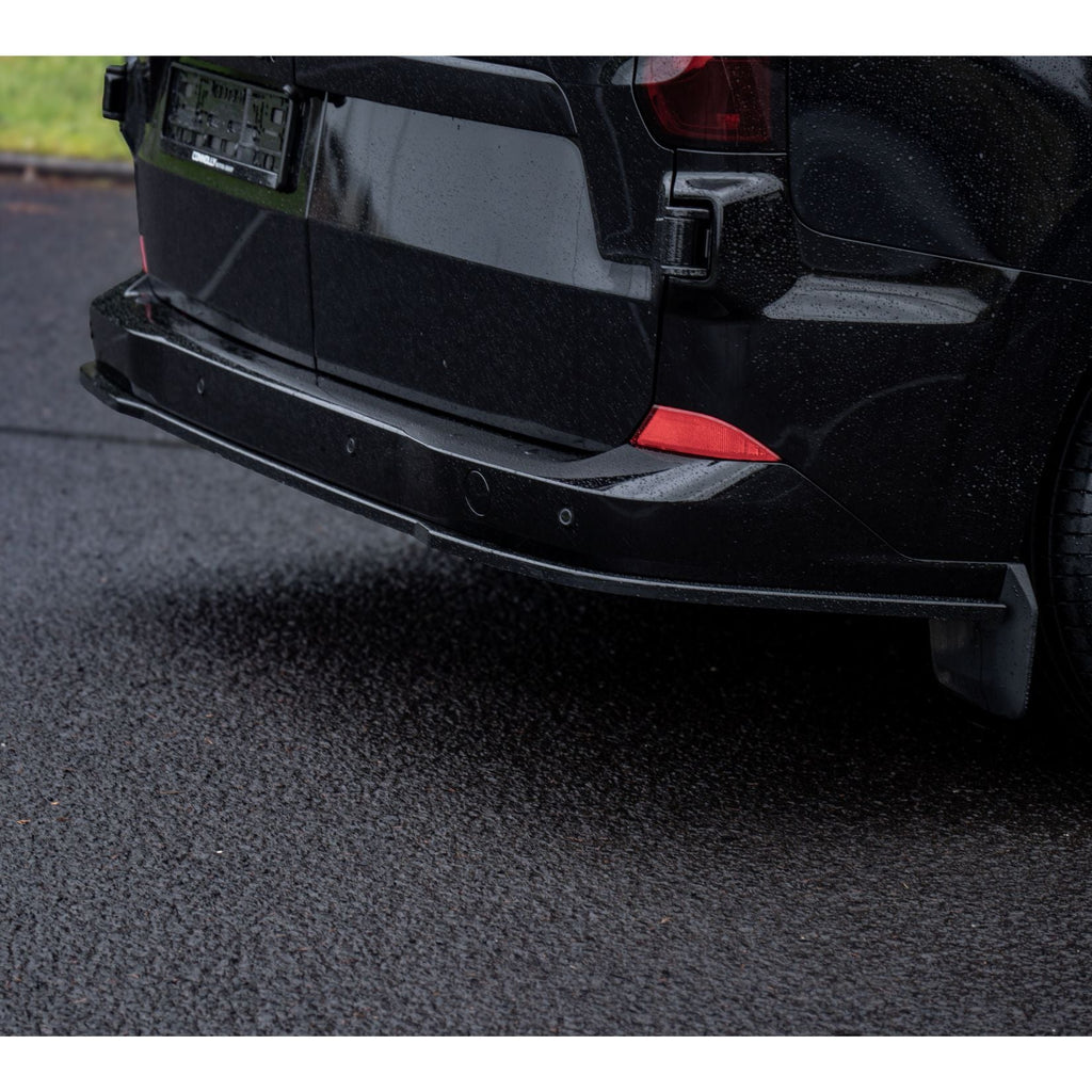 Rear Bumper Splitter In Gloss Black For Volkswagen Transporter T7 2025+