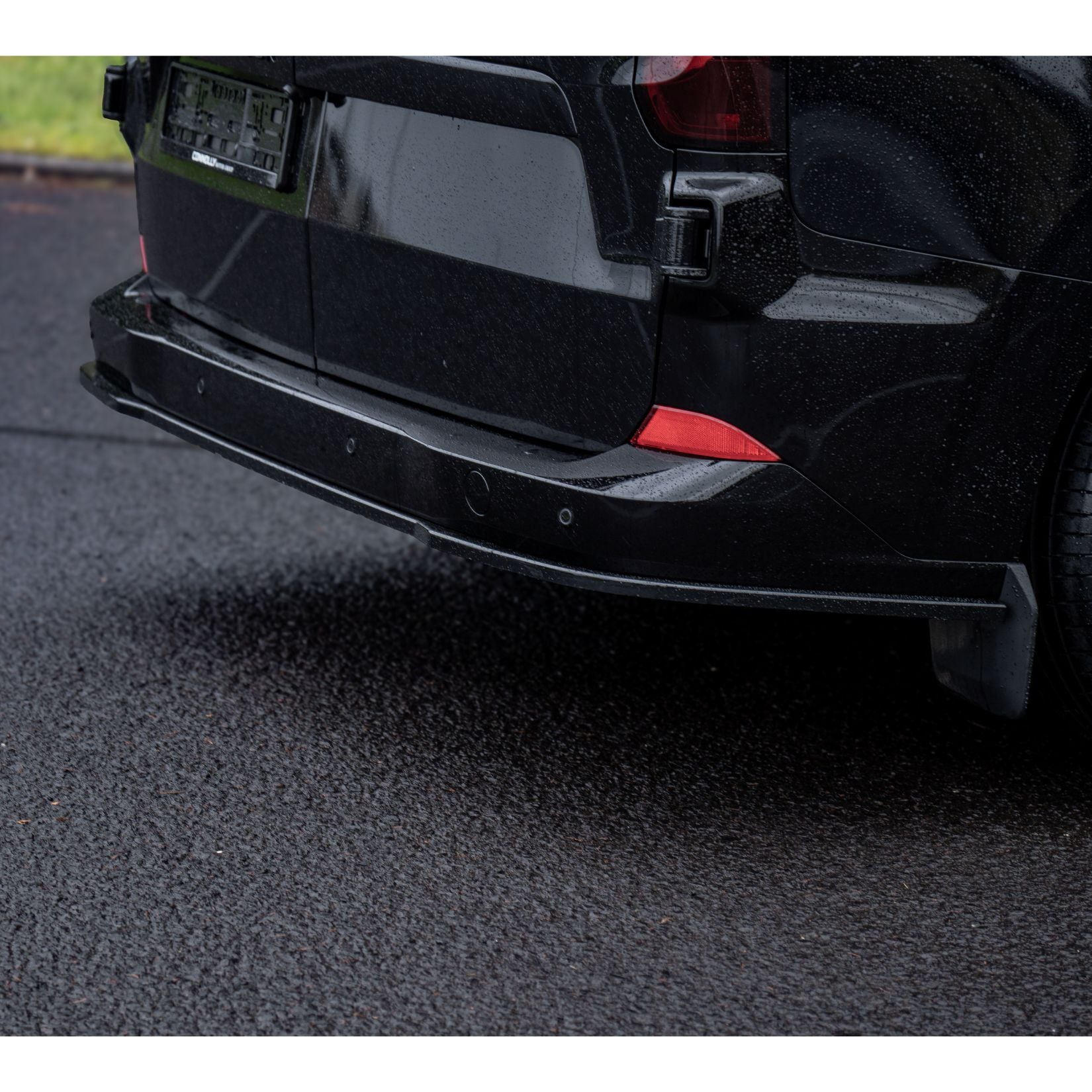 Rear Bumper Splitter In Gloss Black For Volkswagen Transporter T7 2025+