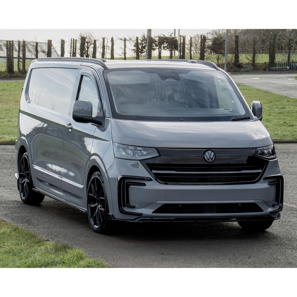 Front Splitter Lip In Gloss Black For Volkswagen Transporter T7 2025 on
