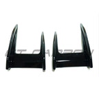 BMW F40 1 SERIES 2019-2024 GLOSS BLACK FRONT CANARDS