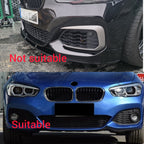 Gloss Black Front Bumper Trims for BMW F20 F21 1 Series LCI 15-19