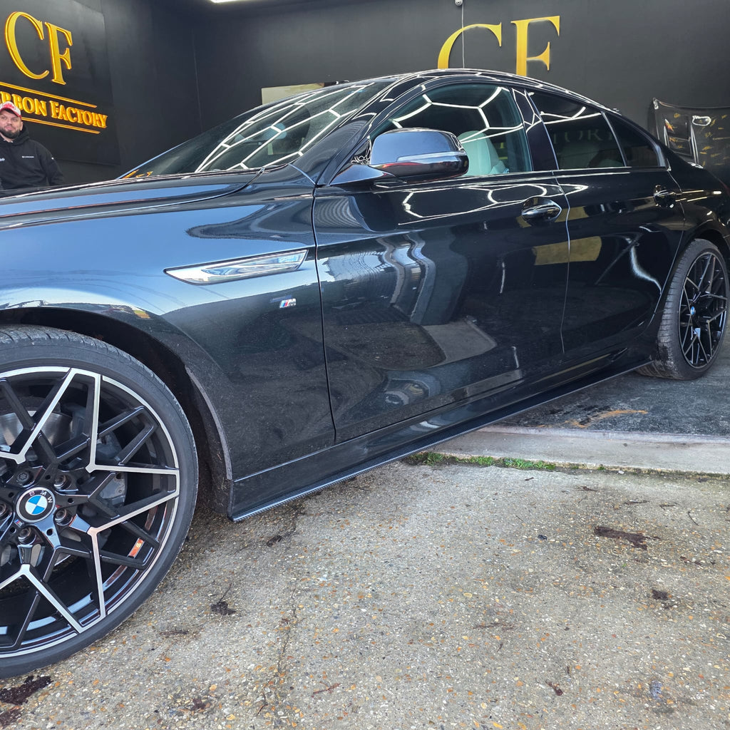 V Style Carbon Fibre Side Skirts for BMW 6 Series F06 inc M6 4 Door 11-18