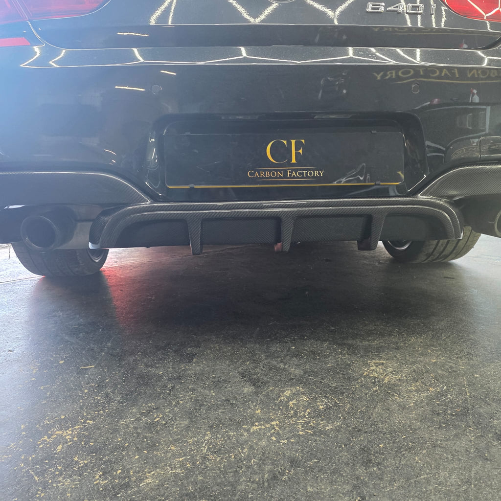 MP Style Carbon Fibre Rear Diffuser for BMW F06 F12 F13 6 Series 12-16