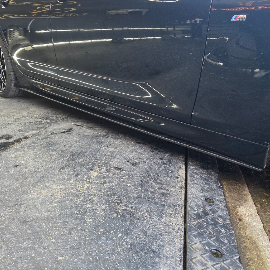 V Style Carbon Fibre Side Skirts for BMW 6 Series F06 inc M6 4 Door 11-18