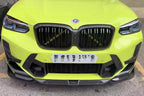 SQ Style Pre-Preg Carbon Fibre Front Splitter for BMW F97 X3M F98 X4M LCI 22-26