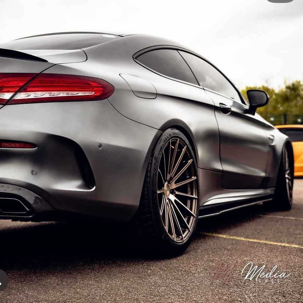 A Style Carbon Fibre Side Skirts for Mercedes W205 C Class & C63 15-21