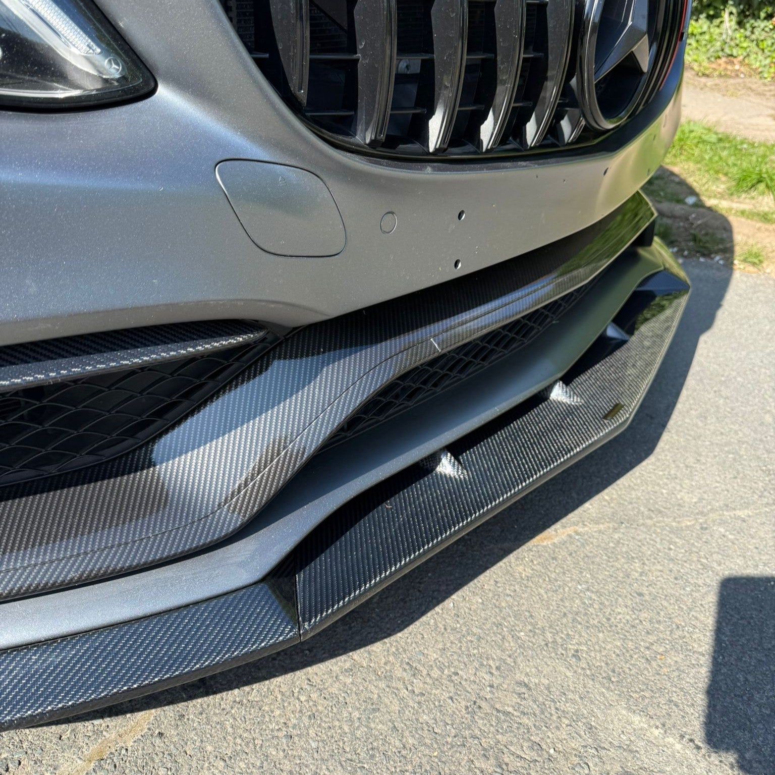 Brabus Style Carbon Fibre Front Splitter for Mercedes W205 C63 2 Door 15-18