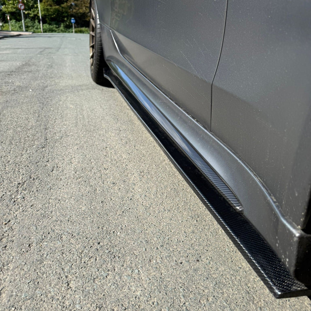 A Style Carbon Fibre Side Skirts for Mercedes W205 C Class & C63 15-21