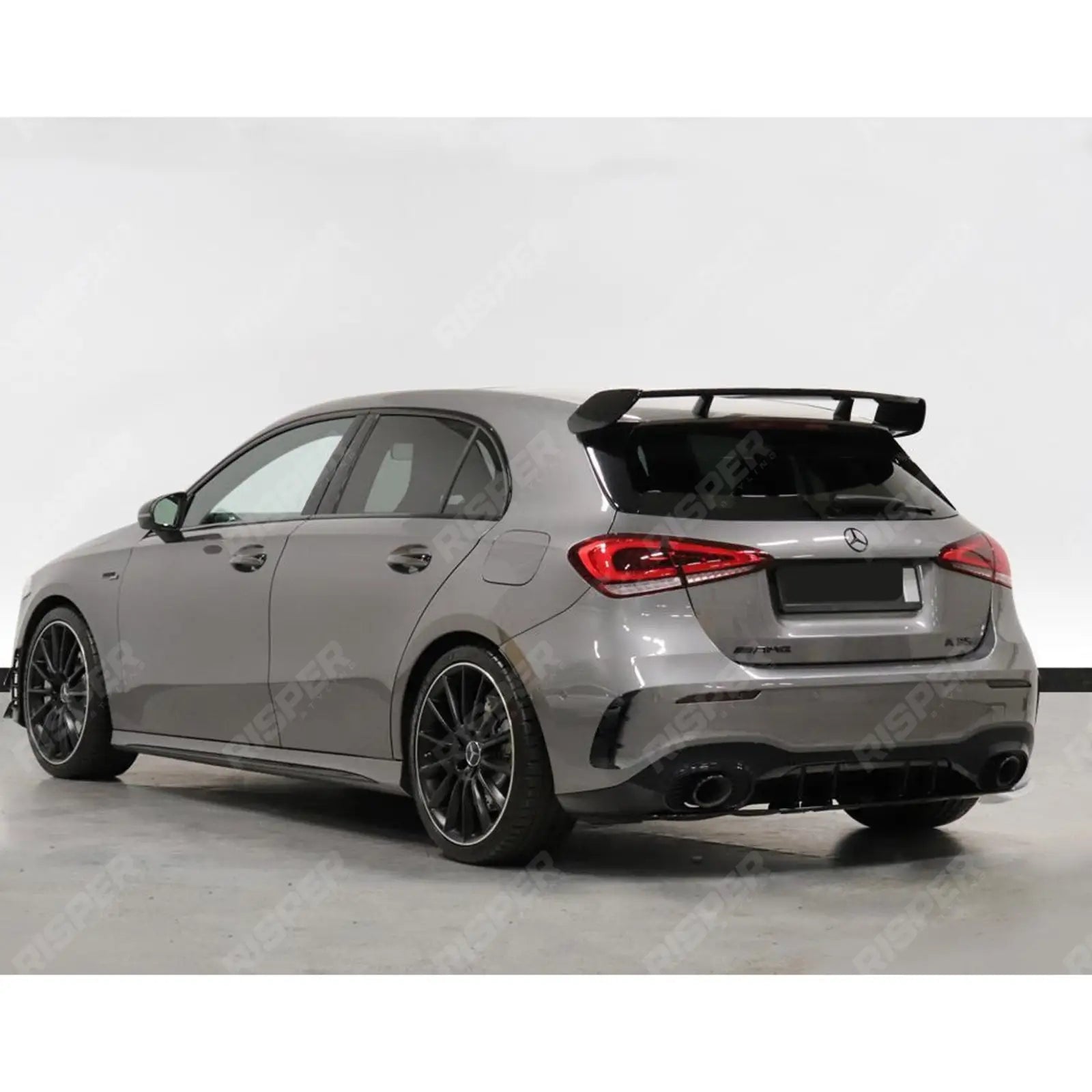 A45 Style Rear Spoiler Gloss Black For Mercedes A Class W177 2018+ -