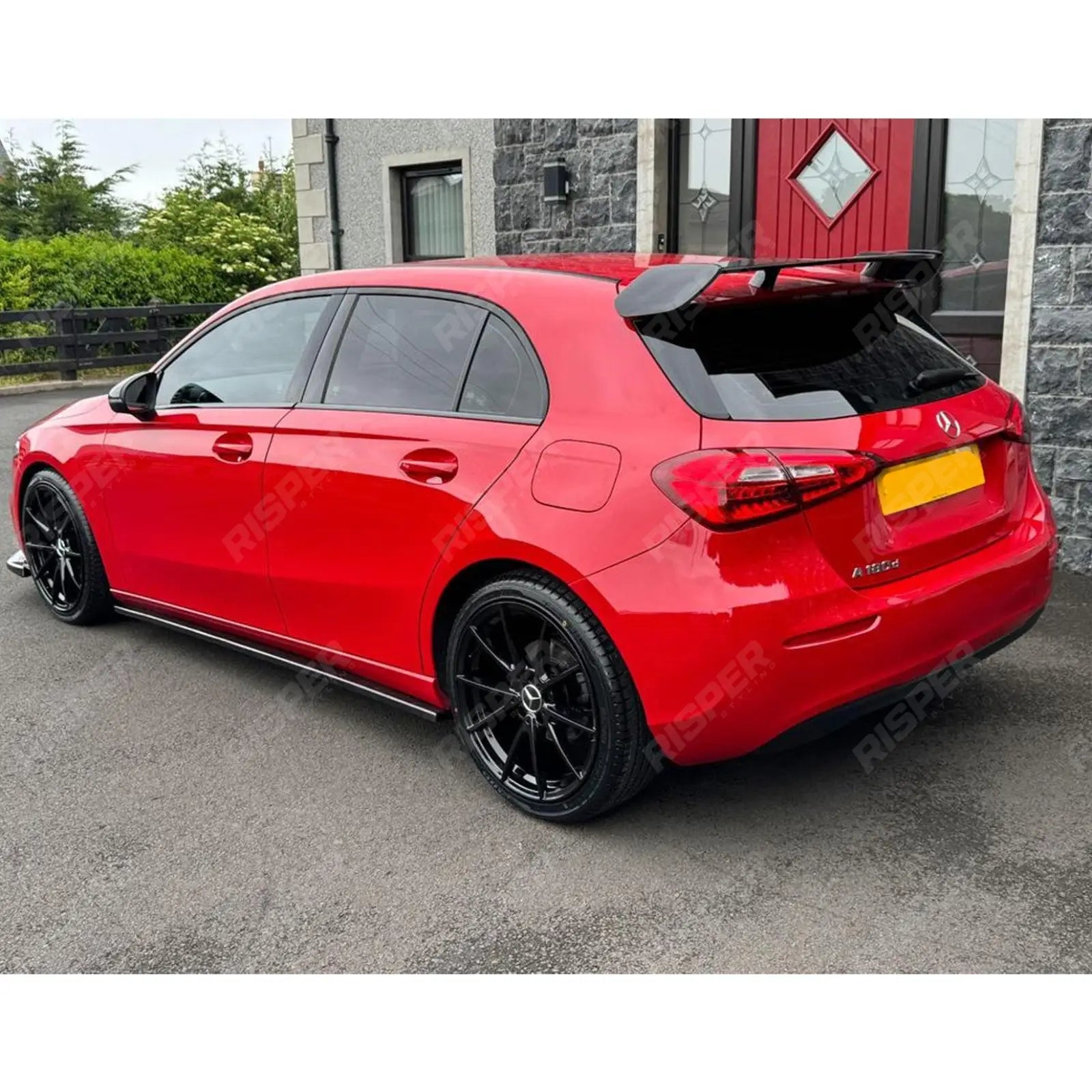A45 Style Rear Spoiler Gloss Black For Mercedes A Class W177 2018+ -