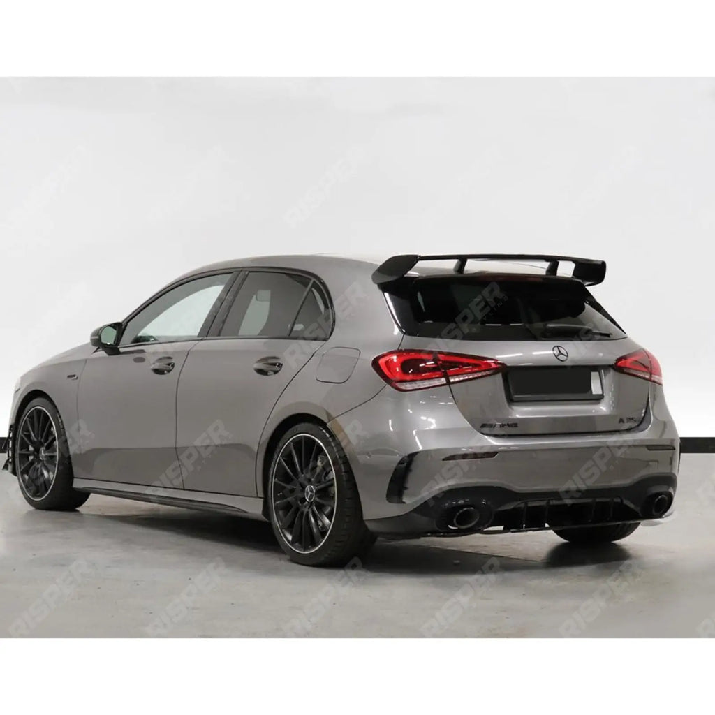 A45 Style Rear Spoiler In Gloss Black For Mercedes A Class W177 2018+
