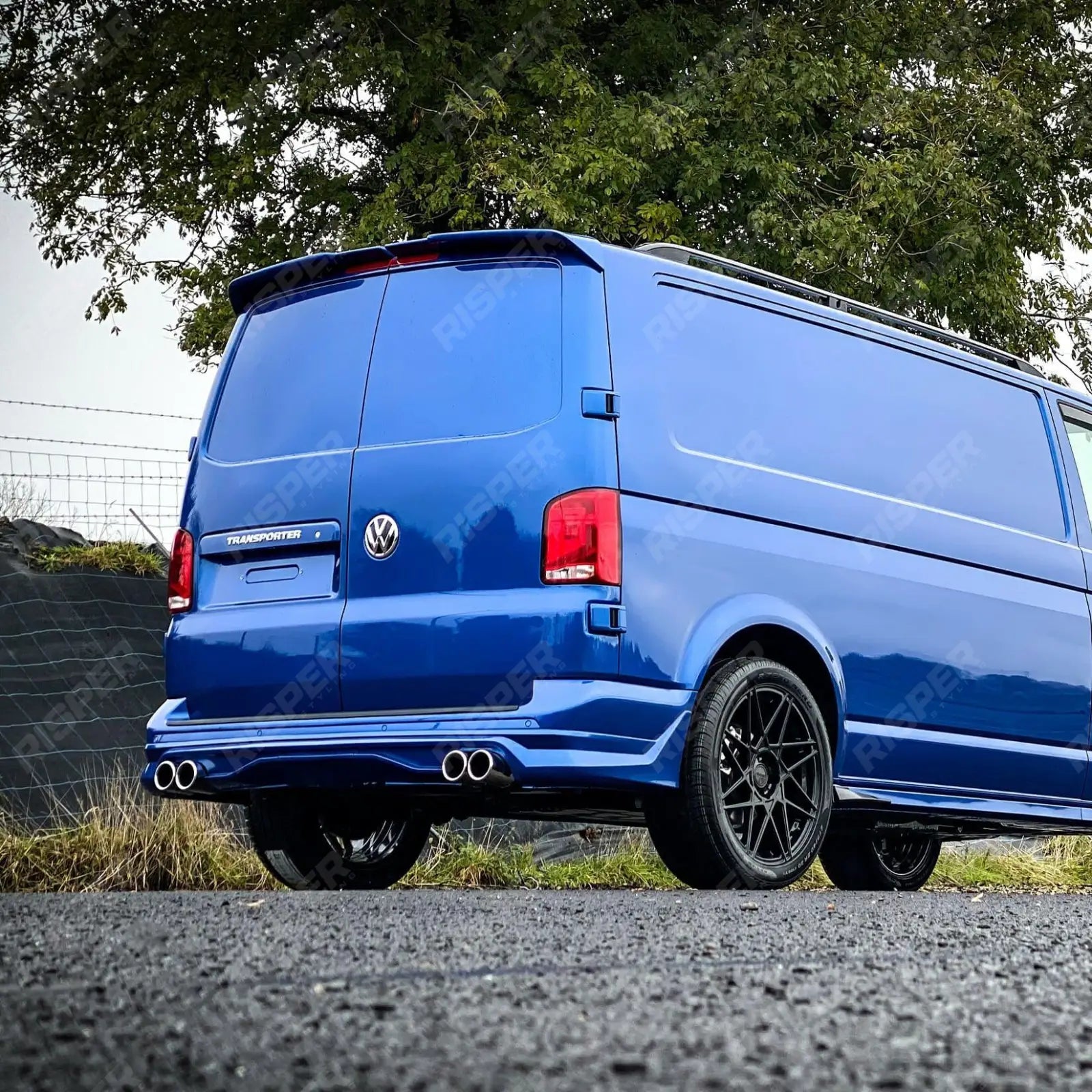 Abt Rear Skirt Bumper Set Barn Doors For Vw Transporter T6.1 2019 - 2024