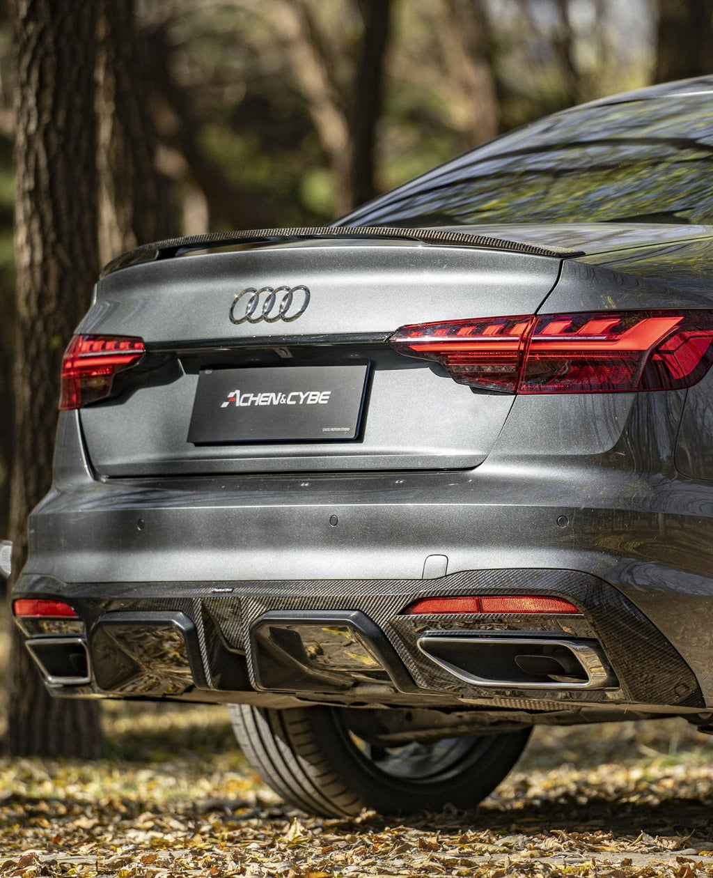 ACHEN CYBE - AUDI A4 / S4 B9.5 CARBON FIBRE REAR SPOILER