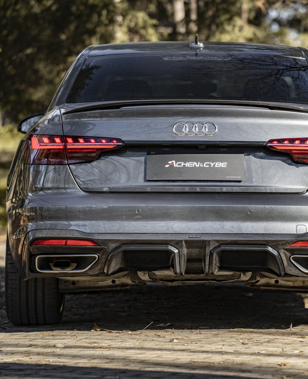 ACHEN CYBE - AUDI A4 / S4 B9.5 CARBON FIBRE REAR SPOILER