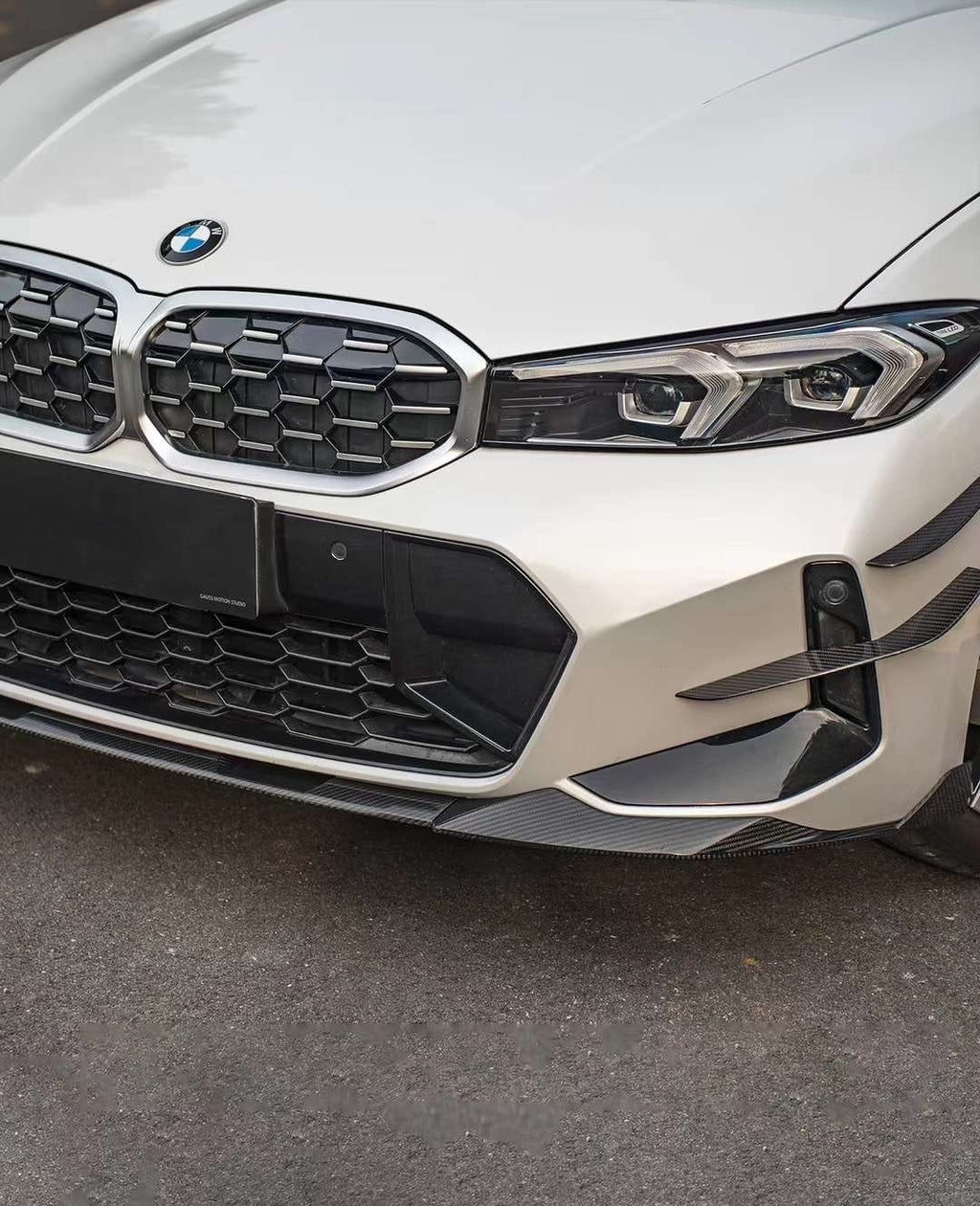 ACHEN CYBE - BMW 3 SERIES G20 LCI DRY CARBON FIBRE FRONT LIP SPLITTER