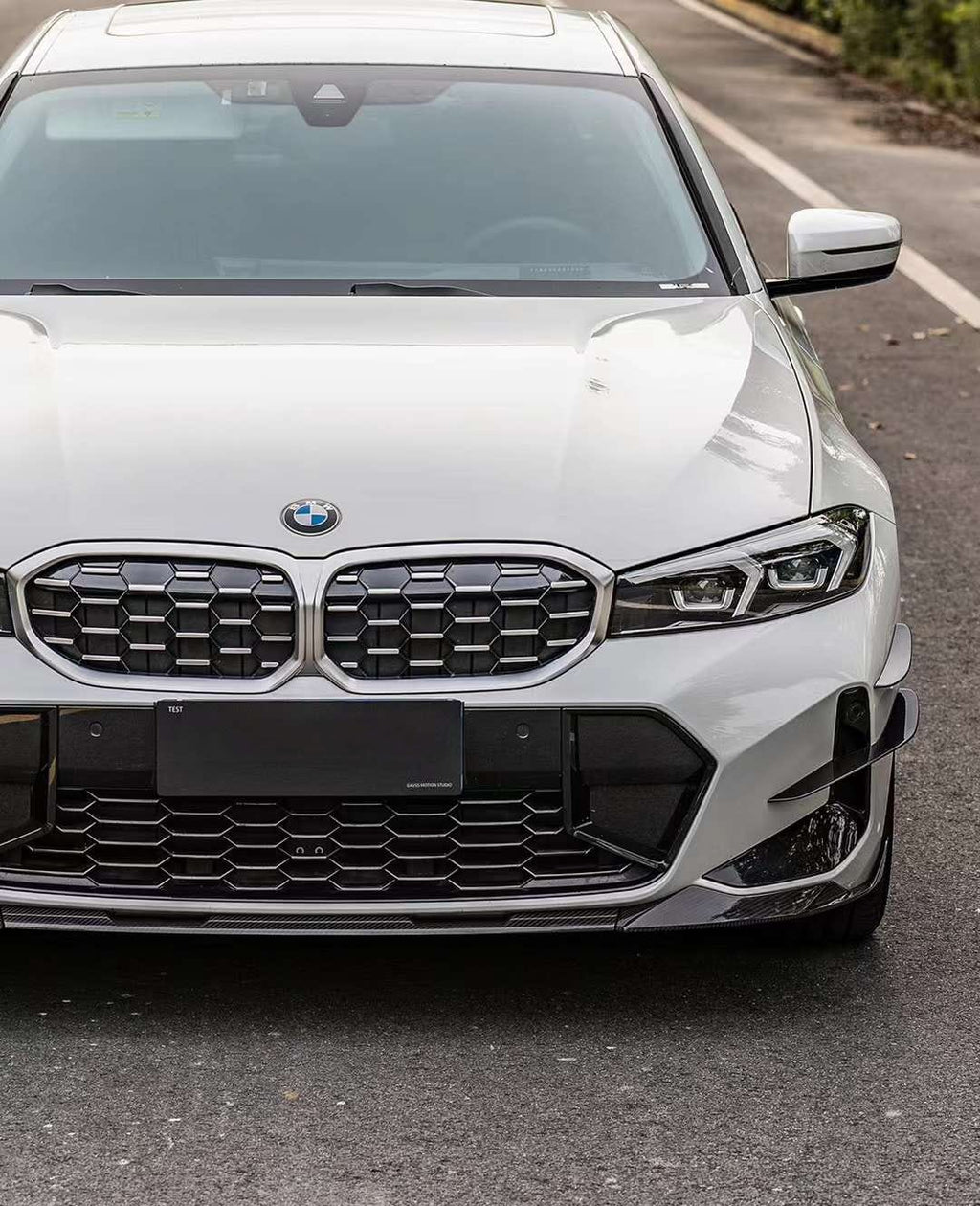 ACHEN CYBE - BMW 3 SERIES G20 LCI DRY CARBON FIBRE FRONT LIP SPLITTER