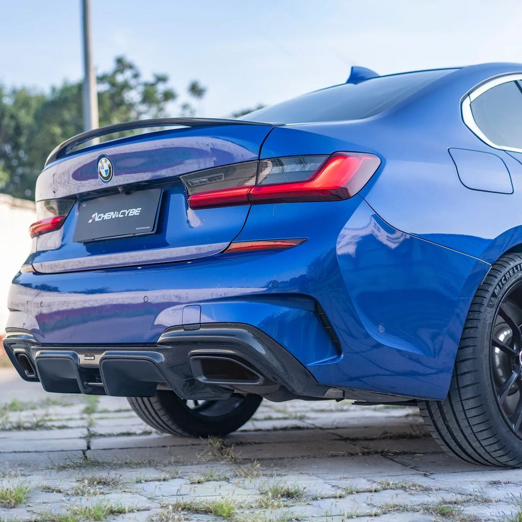 ACHEN CYBE - BMW 3 SERIES G20 / M3 G80 DRY CARBON FIBRE REAR SPOILER V2