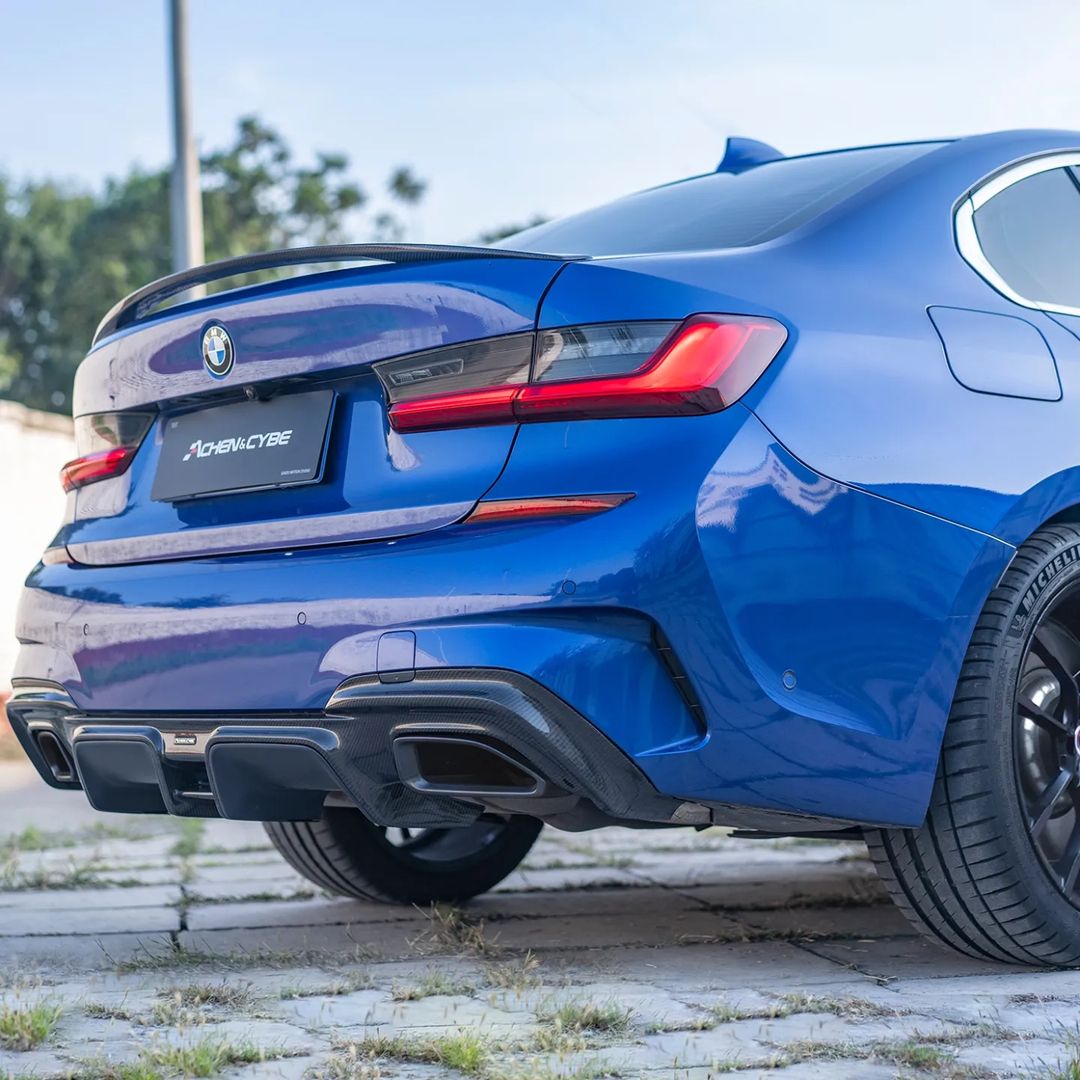 ACHEN CYBE - BMW 3 SERIES G20 / M3 G80 DRY CARBON FIBRE REAR SPOILER V2