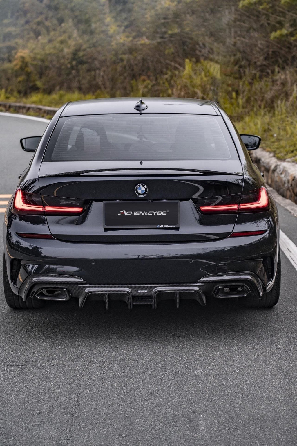 ACHEN CYBE - BMW 3 SERIES G20 PRE-LCI  DRY CARBON FIBRE DIFFUSER