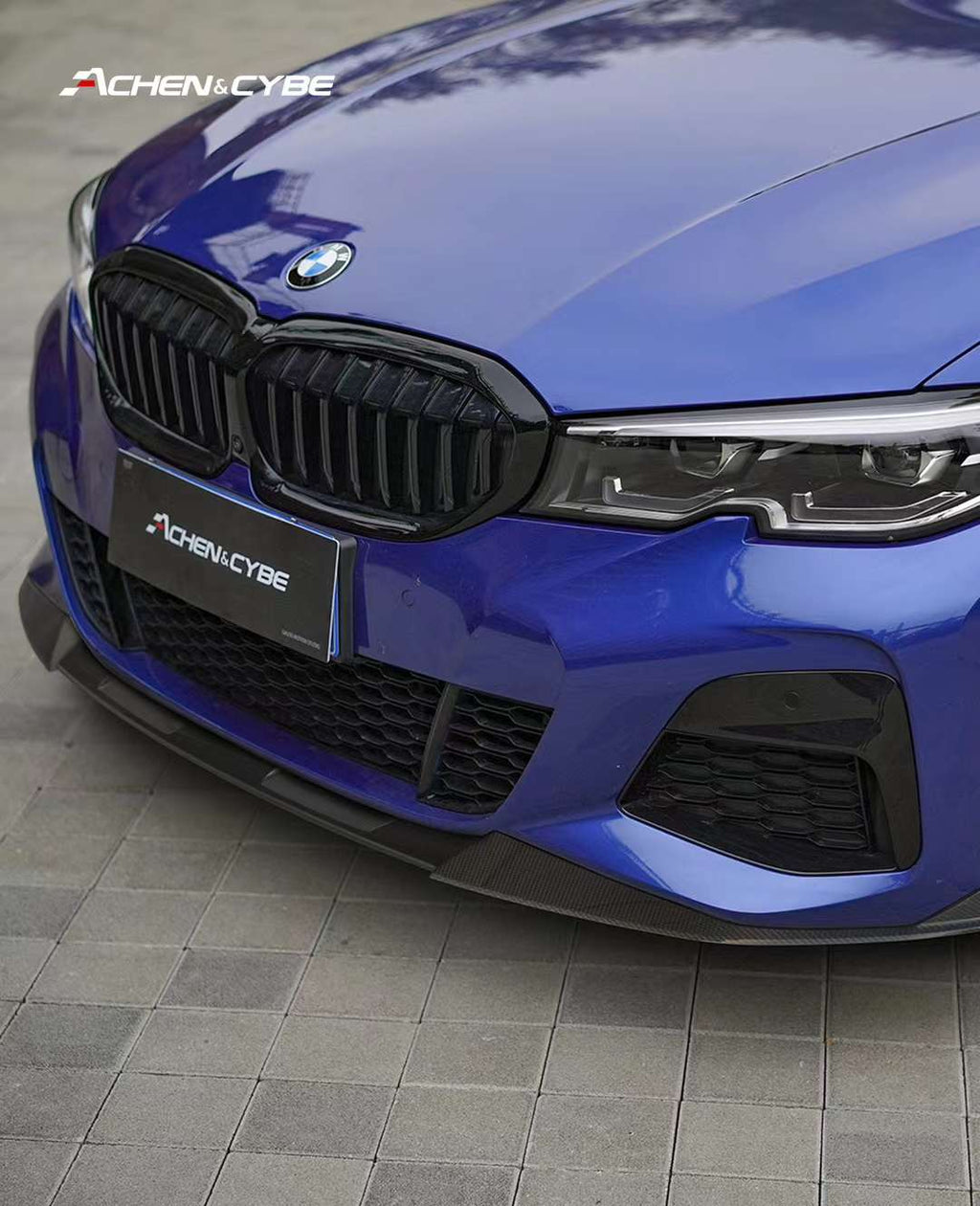 ACHEN CYBE - BMW 3 SERIES G20 PRE-LCI CARBON FIBRE FRONT LIP