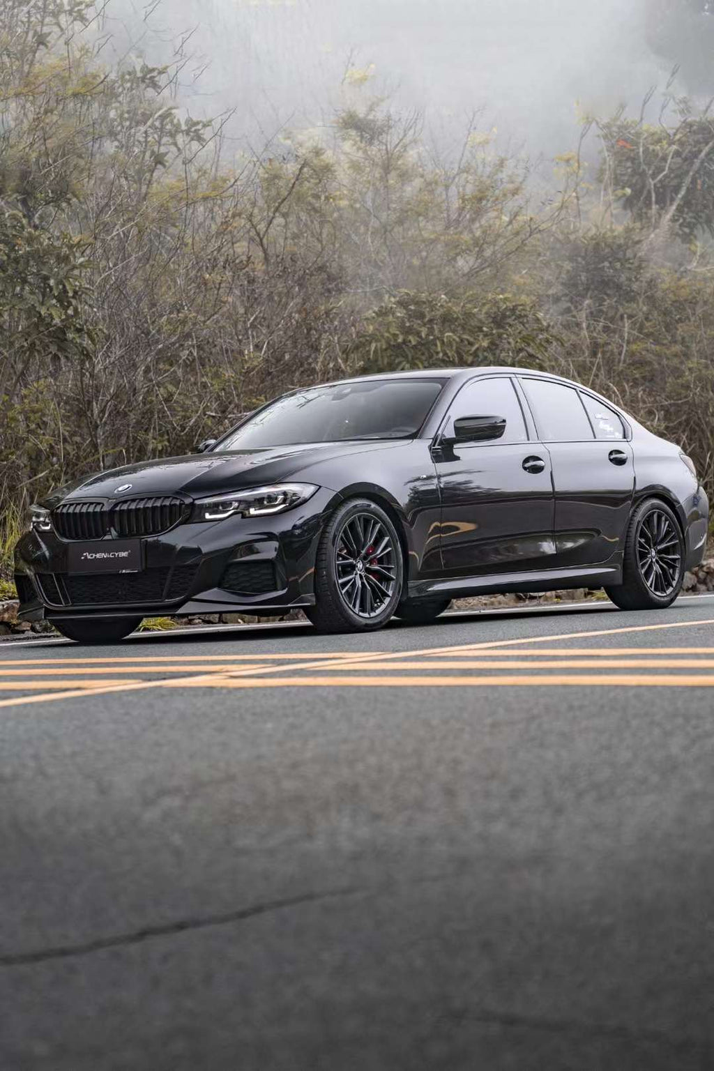 ACHEN CYBE - BMW 3 SERIES G20 PRE-LCI CARBON FIBRE FRONT LIP
