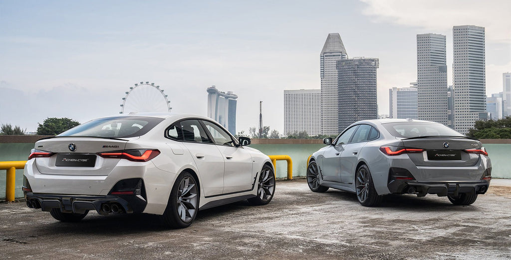 ACHEN CYBE - BMW 4 SERIES GRAN COUPE G26 CARBON FIBRE REAR DIFFUSER