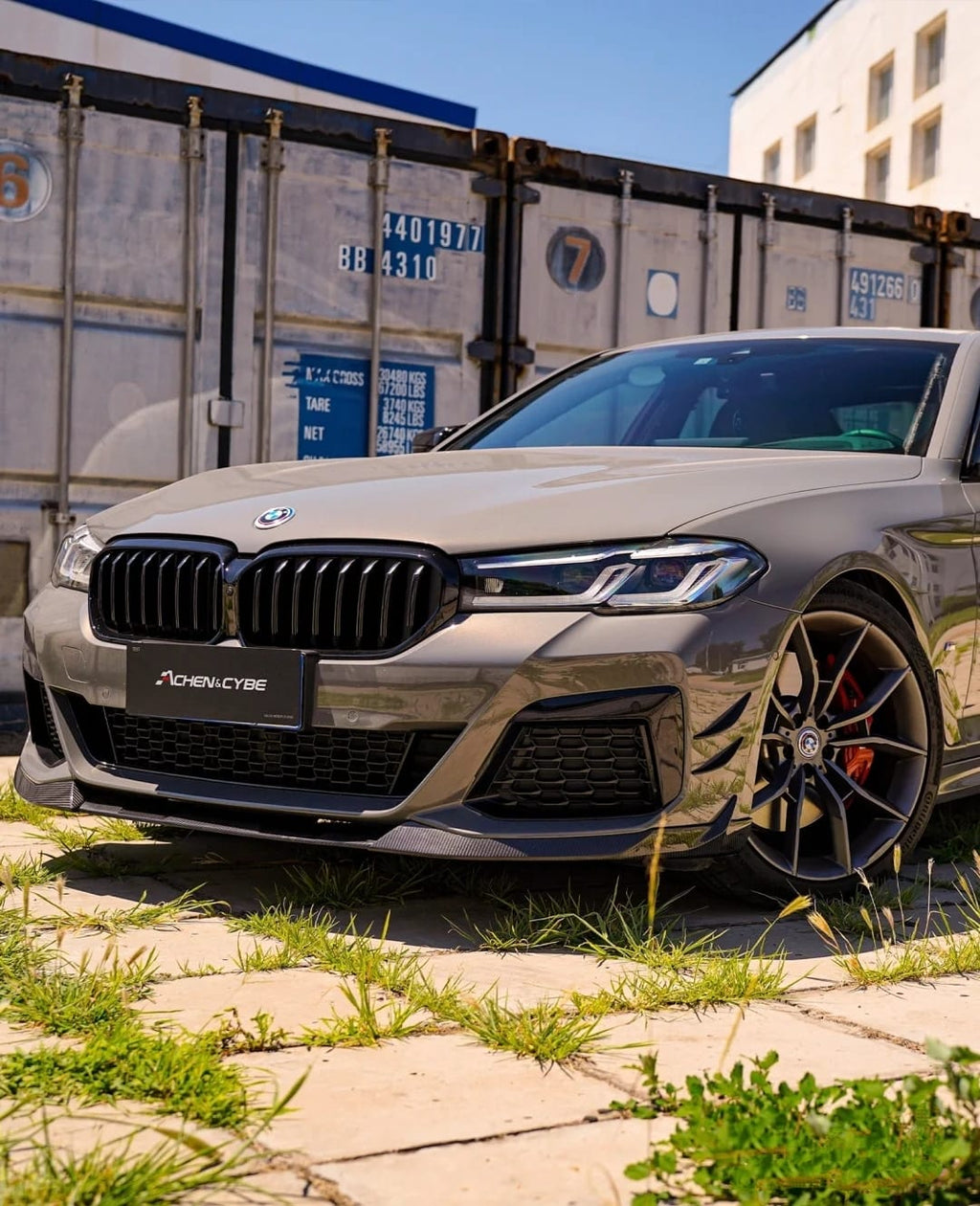 ACHEN CYBE - BMW 5 SERIES G30 LCI CARBON FIBRE FRONT LIP