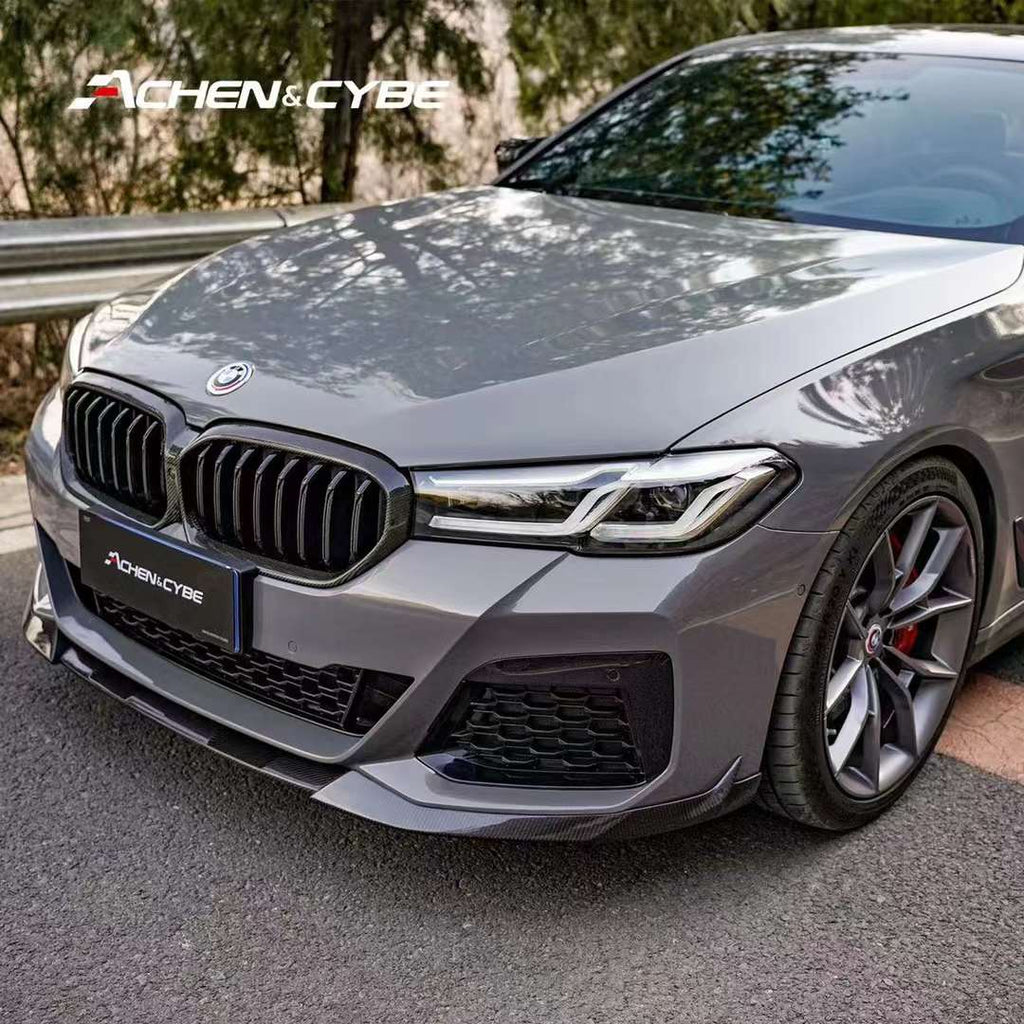 ACHEN CYBE - BMW 5 SERIES G30 LCI CARBON FIBRE FRONT LIP