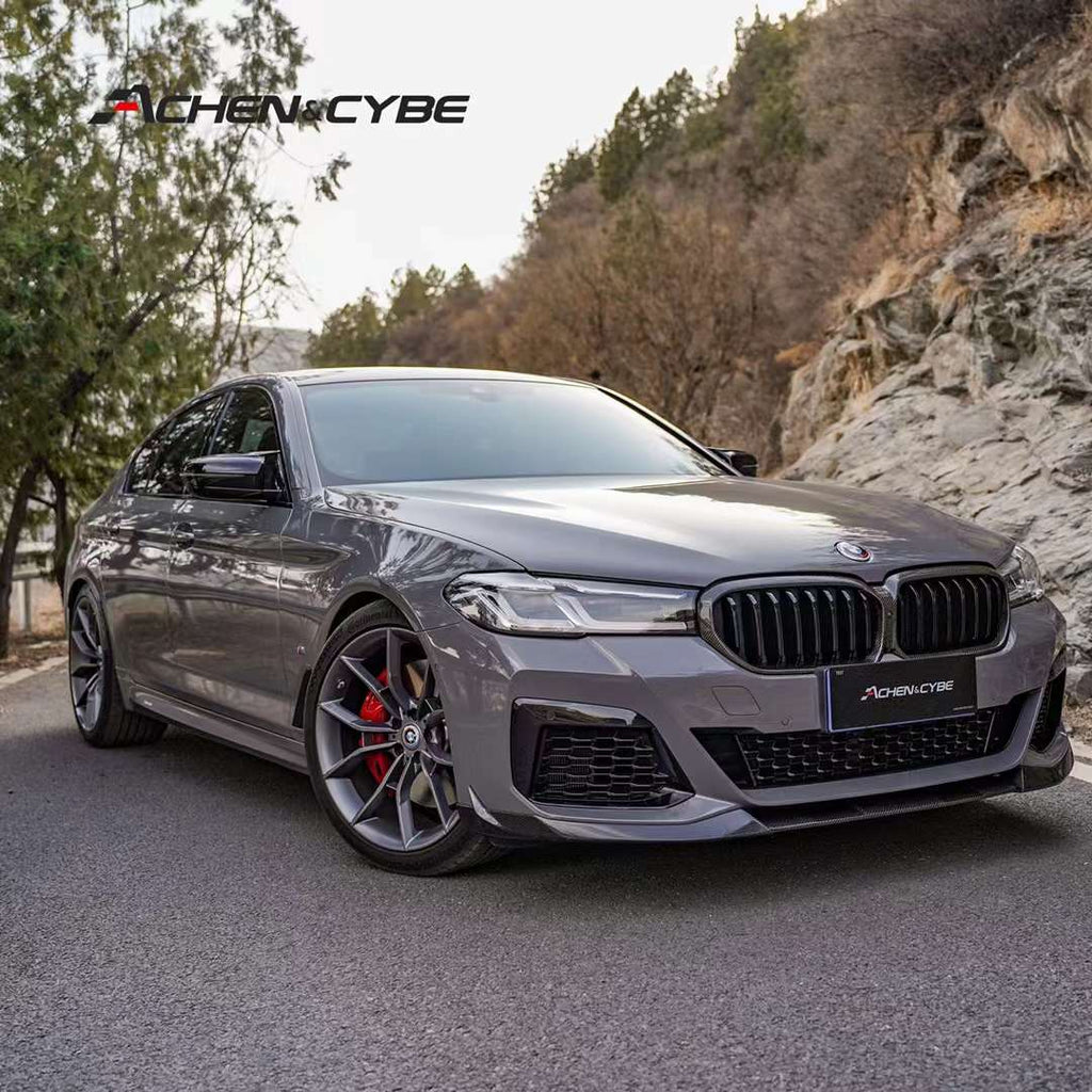 ACHEN CYBE - BMW 5 SERIES G30 LCI CARBON FIBRE FRONT LIP