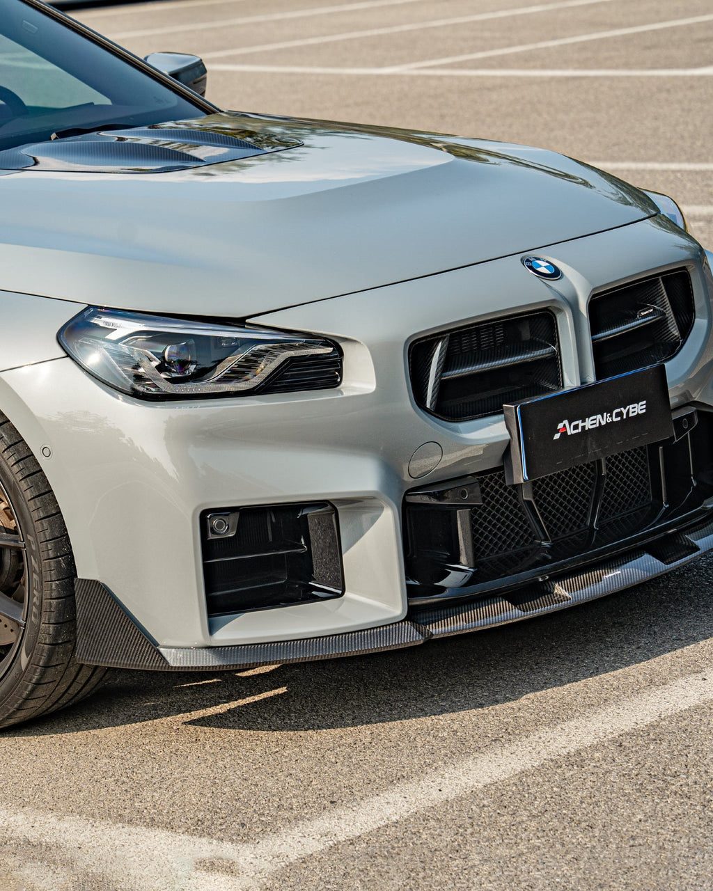 ACHEN CYBE - BMW M2 G87 DRY CARBON FIBER FRONT LIP