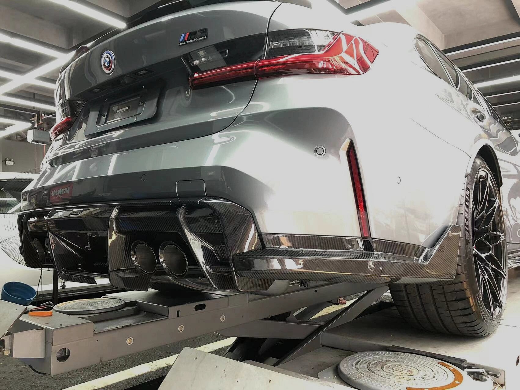 ACHEN CYBE - BMW M3 G80 / M4 G82 CARBON REAR DIFFUSER A&C STYLE