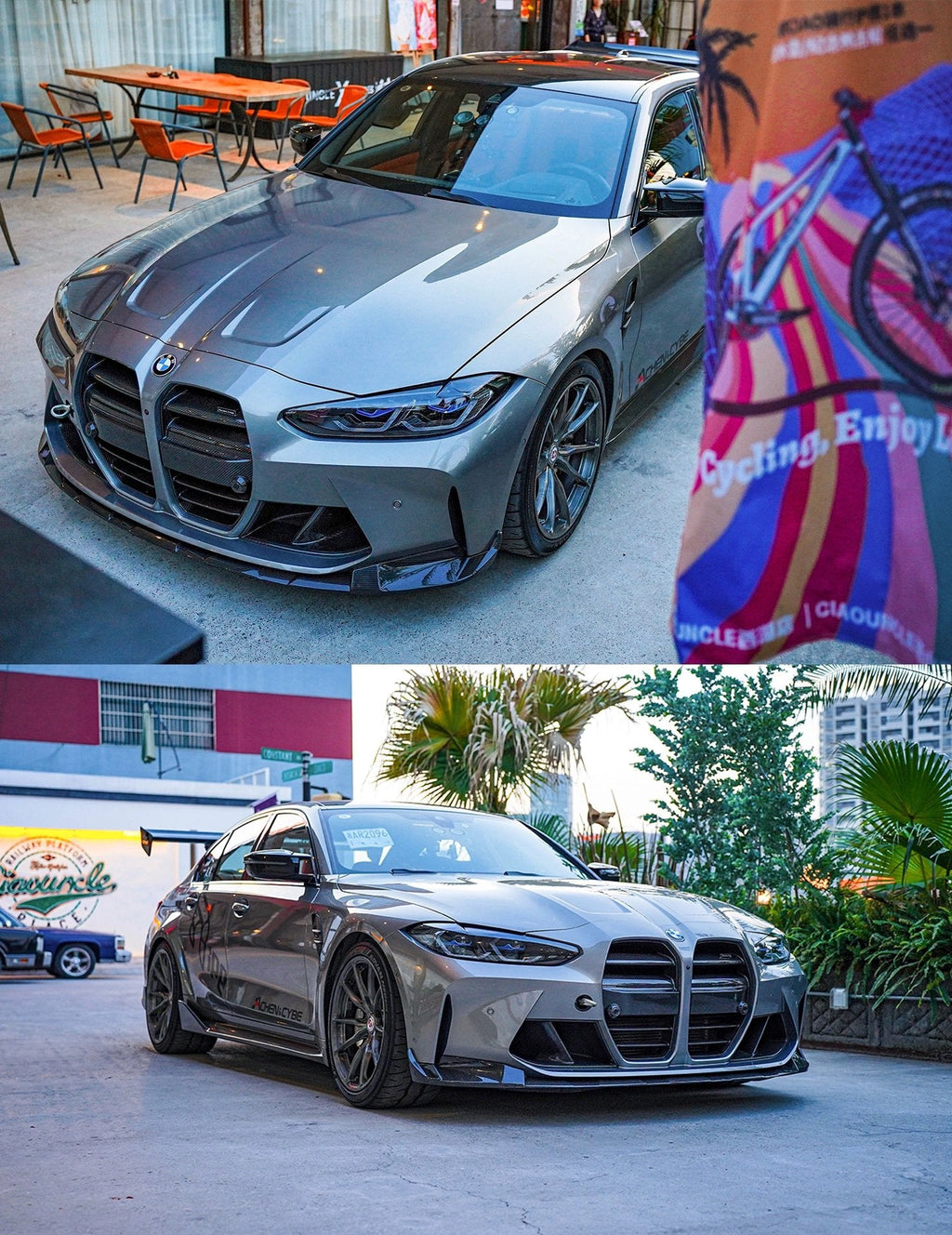 ACHEN CYBE - BMW M3 G80 M4 G82 G83 DRY CARBON FIBRE FRONT LIP