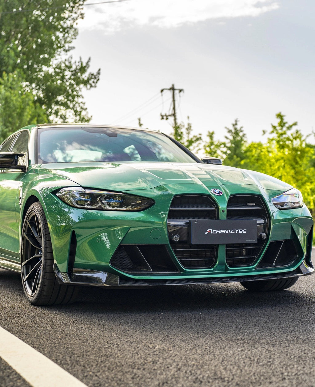 ACHEN CYBE - BMW M3 G80 M4 G82 G83 DRY CARBON FIBRE FRONT LIP