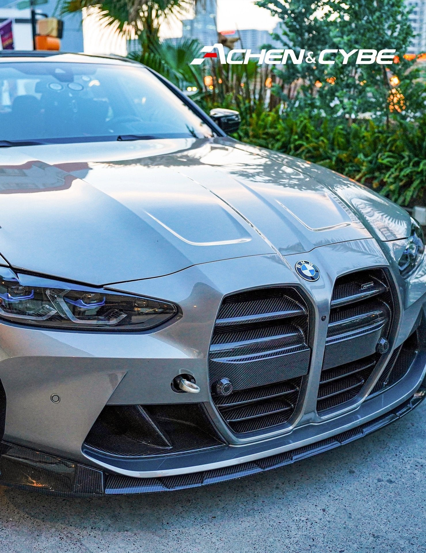 ACHEN CYBE - BMW M3 G80 M4 G82 G83 DRY CARBON FIBRE FRONT LIP