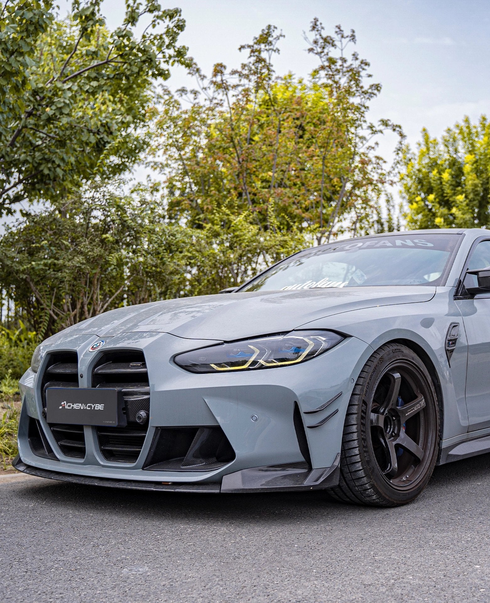 ACHEN CYBE - BMW M3 G80 M4 G82 G83 DRY CARBON FIBRE FRONT LIP