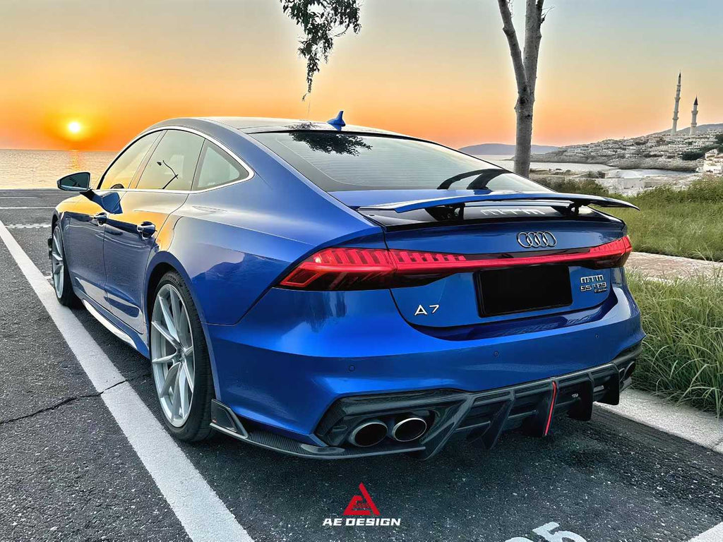AE DESIGN - AUDI A7 / S7 C8 2018+ CARBON FIBER REAR DIFFUSER