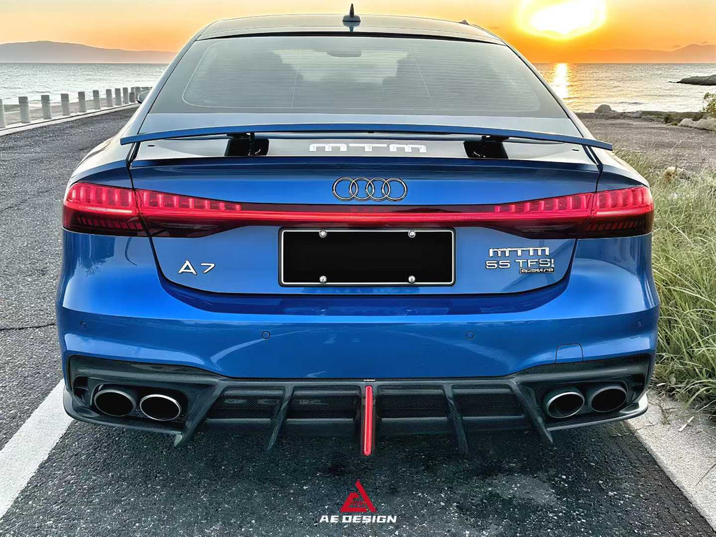AE DESIGN - AUDI A7 / S7 C8 2018+ CARBON FIBER REAR DIFFUSER